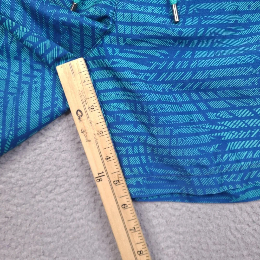 Ike Behar Mens Swim Trunks‎ Shorts Size Small 30 Waist Blue Teal Geometric Palm
